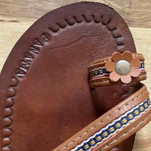Handmade leather sandals from Panama